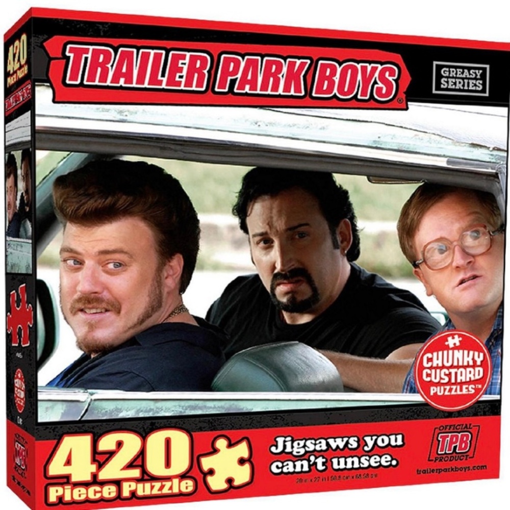 Trailer Park Boys Jigsaw Puzzle 420 Pieces New In Box Ricky Julian Bubbles TPB